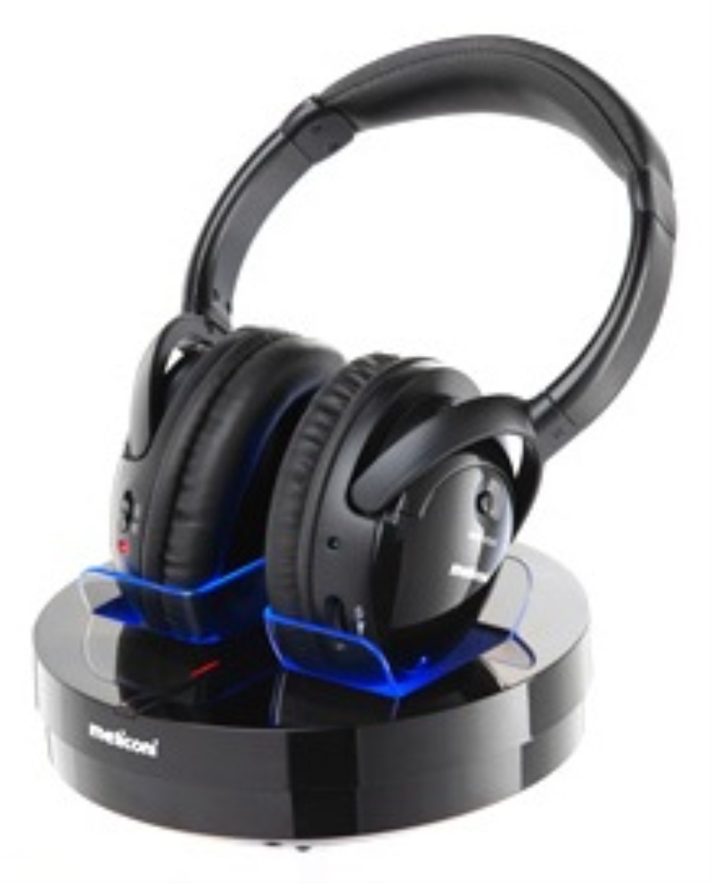 MELICONI Cuffie a padiglione per TV Meliconi HP300 senza cavo professionali nero